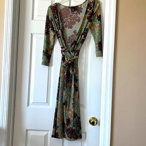 Jones New York Print Wrap Dress